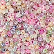 Seed beads i sarte farver. Ceylon. 12/0. 2 mm. 2000 stk.